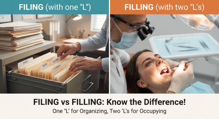 filing vs filling